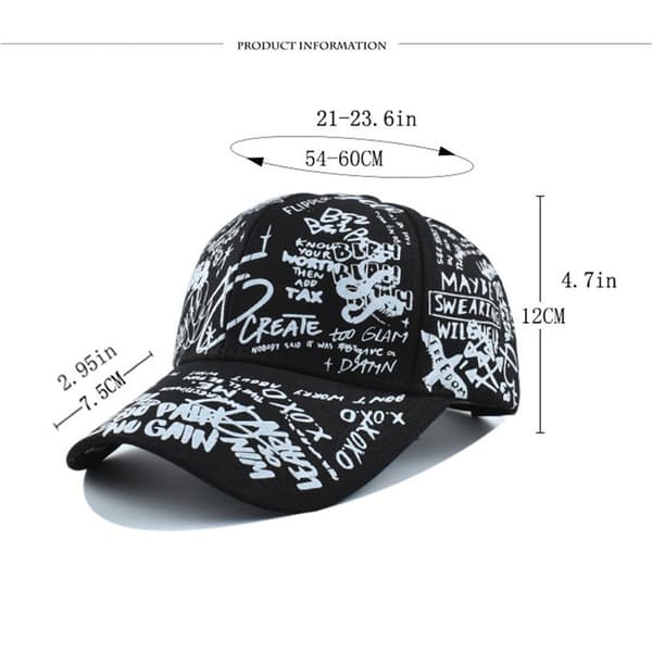Baseball-lippis aurinkohattu MUSTA black