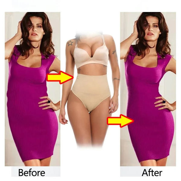 Slimming Underkläder Stringbyxor BEIGE 2XL beige 2XL