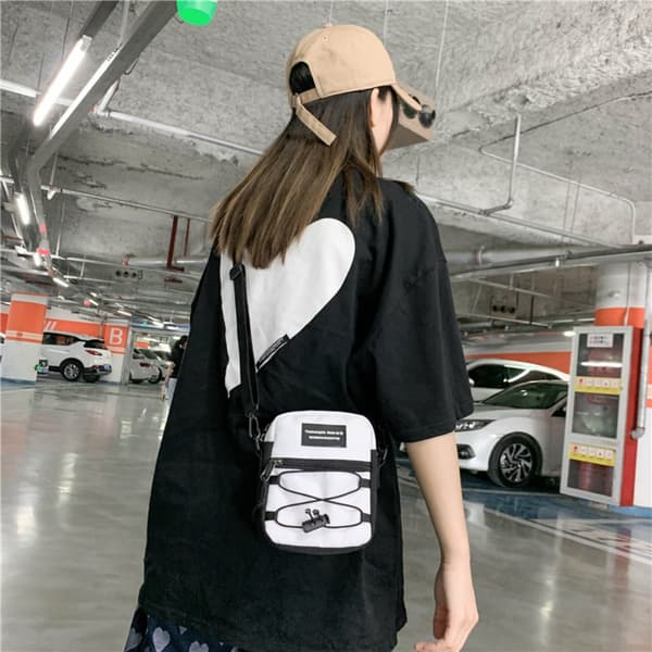 Multifunktionel Crossbody Taske Mode Messenger Taske GRÅ Grey