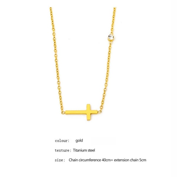 Guldkorshalsband Enkel glänsande nyckelbenskedja HALSBAND necklace