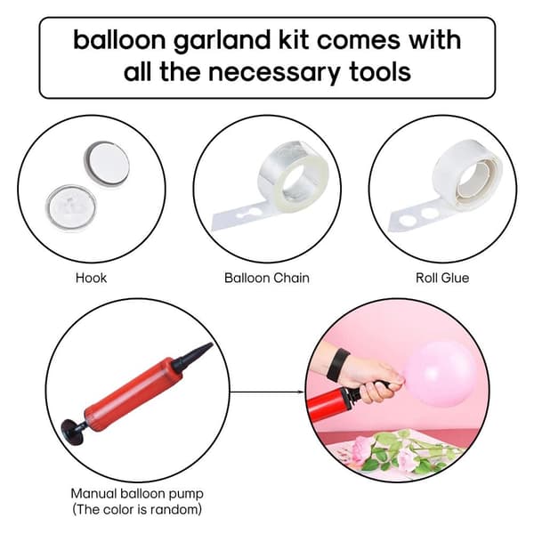 Daisy Ballon Guirlande Bue Sæt