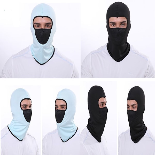 Full Face Cap Cykling Balaclava SORT Black
