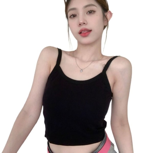 Tank Top Riimu Crop Top MUSTA UNIFORM SIZE Black Uniform Size