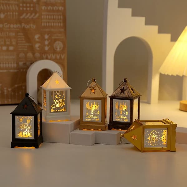 Eid Mubarak -lamppu Ramadan LED-valot 4 4 4