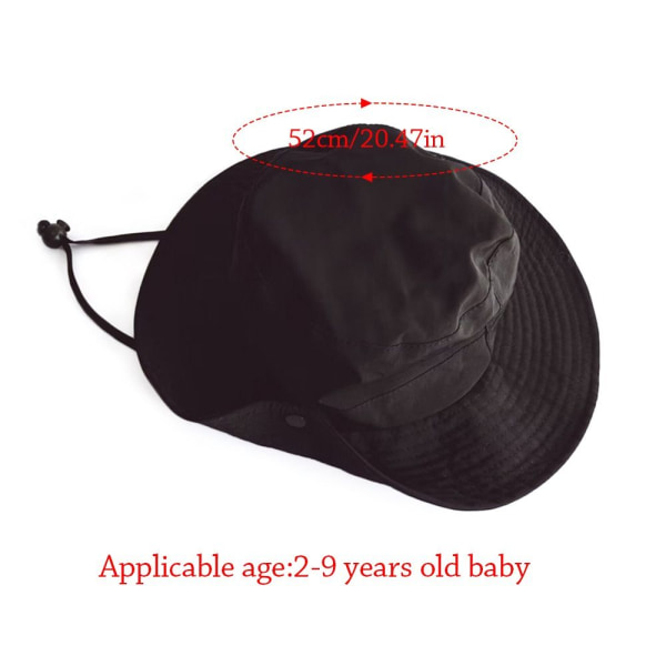 Børne Bucket Hat Sun Cap GRÅ Grey