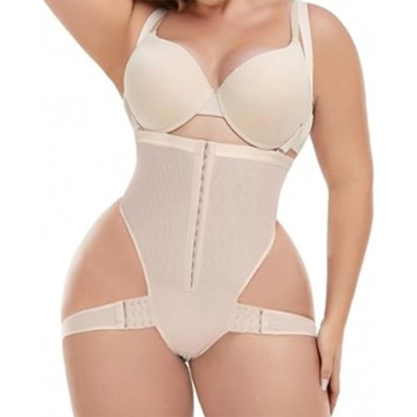 2-in-1 Peach Butt Curvy Tummy Shaper Waist Trainer ja Butt Nude M