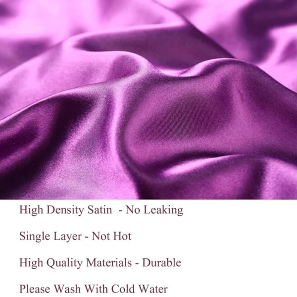 Stretch Satin Bonnet Long Tail Bonnet LILLA purple