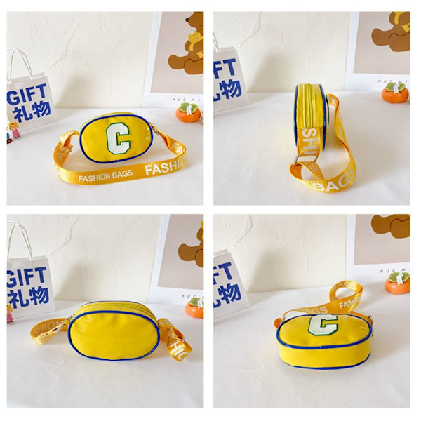 Børnebrev brysttaske Crossbody taske GUL yellow
