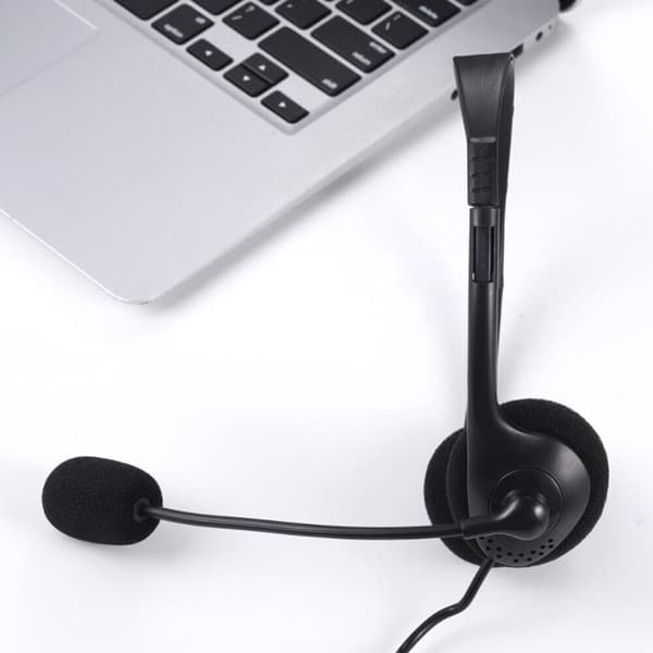 USB Hörlurar Trådbundet Datorheadset Hörlurar