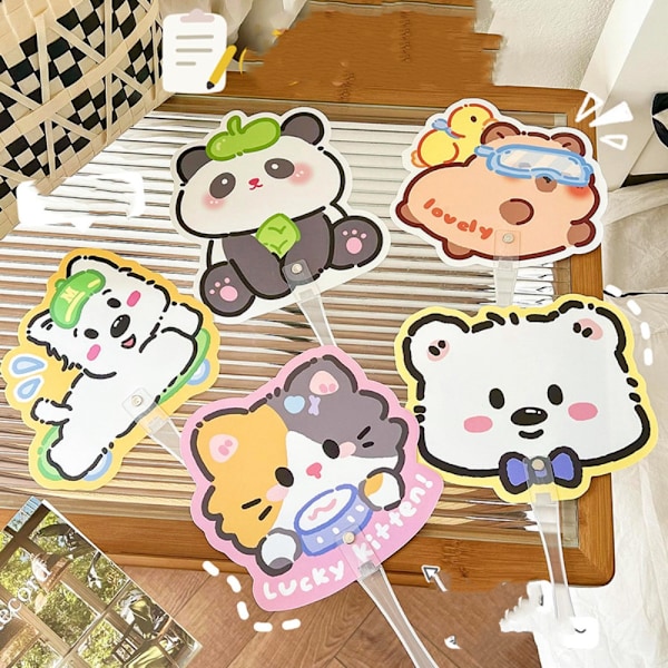 10 kpl / set Sarjakuvatuulettimen käsituuletin 10 kpl 3 3 10pcs3