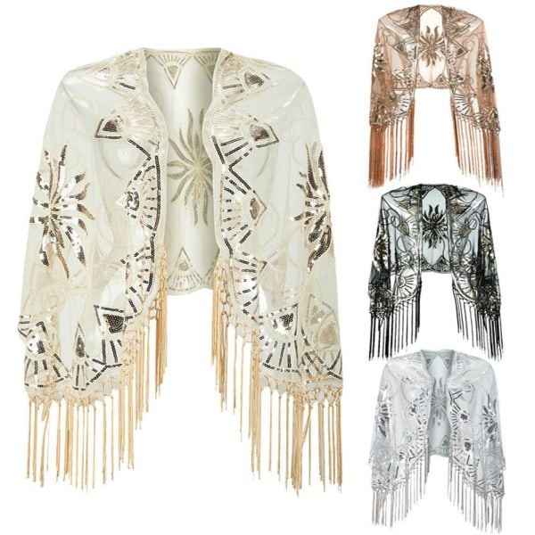 Flapper sjal Paillet sjal FARVE 4 FARVE 4 Color 4
