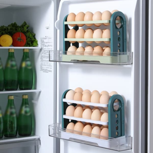 Äggförvaringsbehållare Ägg Kylskåpsbricka GRÖN green
