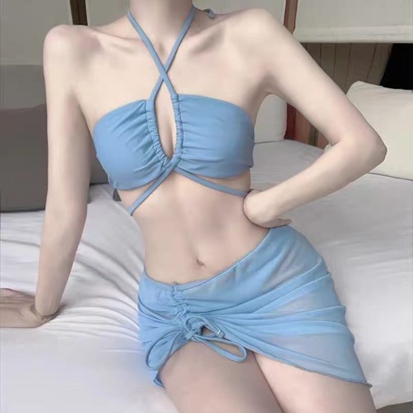 Bikinisæt Badedragt BLÅ Blue
