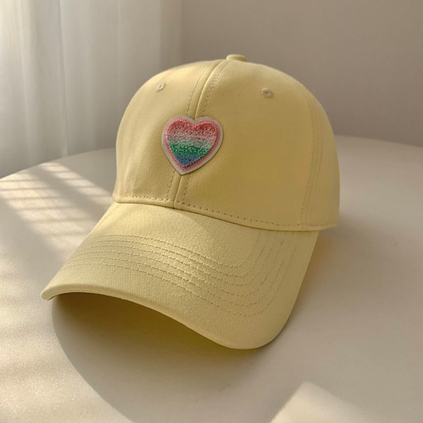 Love Heart -lippikset Peaked Cap KELTAINEN yellow