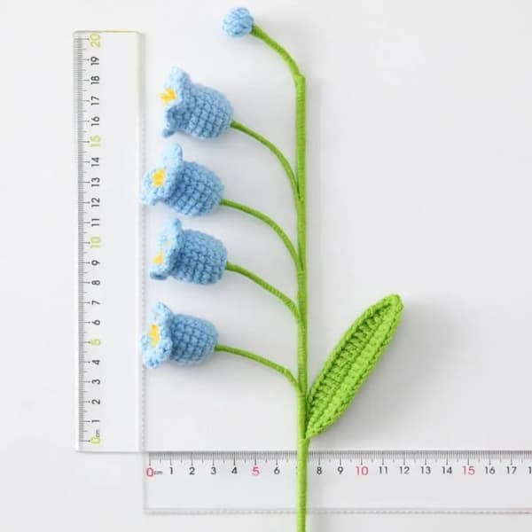 3D Blomst Bokmerke Blomst Bokklips BLÅ Blue