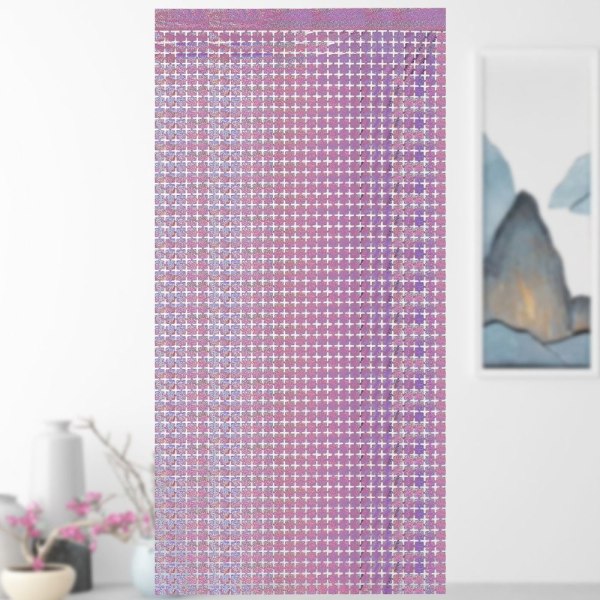 2m Wall Tausta Verho Shimmer Square Taustat PINK pink