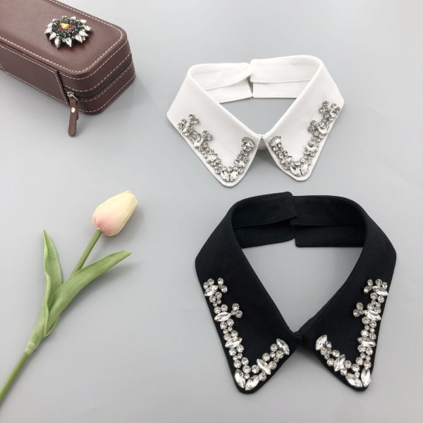 Lapel Fake Collar Shirt Collar SORT 3 3 black 3-3