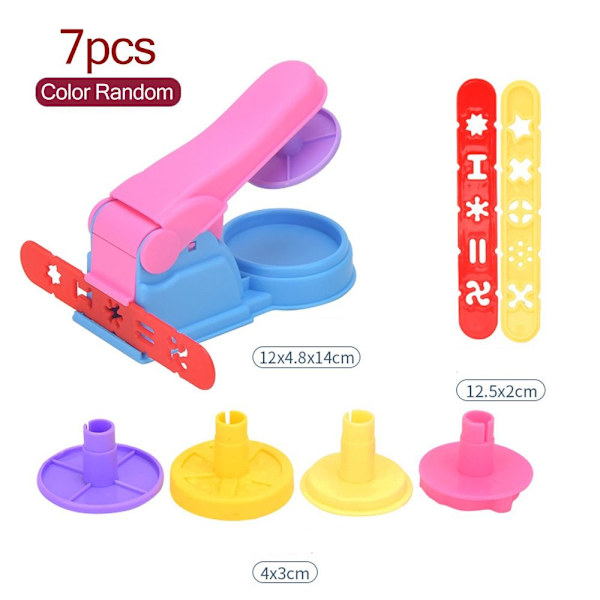 Mold muovailusaven tarvikkeet 7 KPL:N NUUDELIKONE 7pcs Noodle Machine