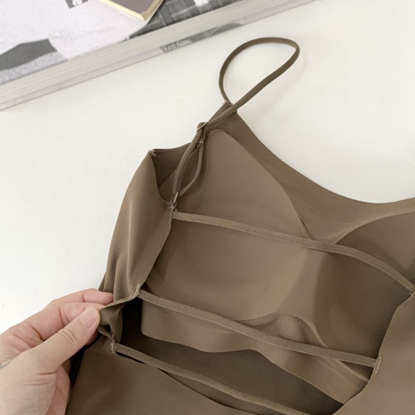 Hängselväst för dam BEIGE Beige