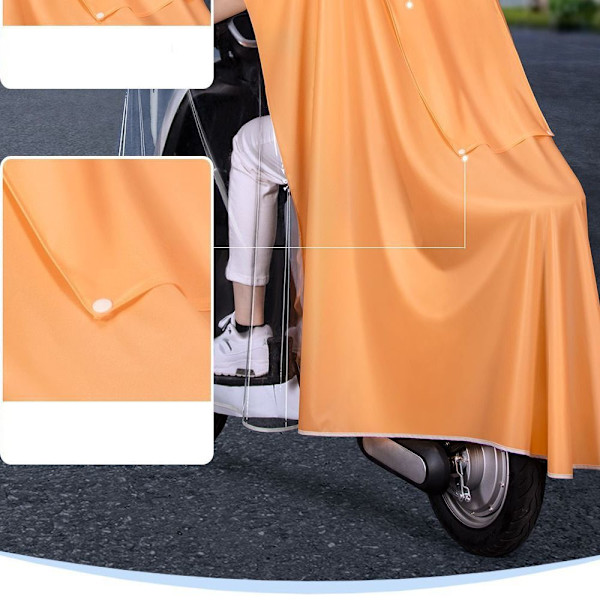 Lang regnfrakke regnfrakke ORANGE Orange