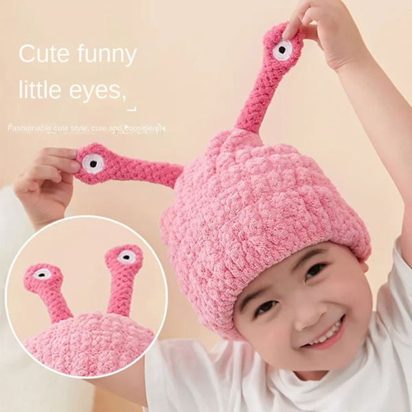 Tegneserie Tørt hår Cap Baby tørt hår Cap PINK Pink