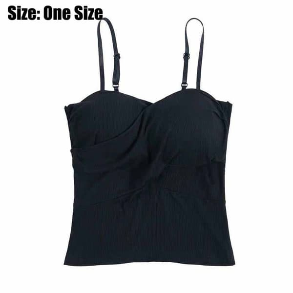 Sexy Camisole Plissert Undertøystopp HVIT white