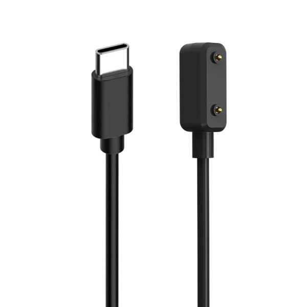 Smartband Ladekabel Klokke Laderledning SVART USB-A USB-A Black USB-A-USB-A