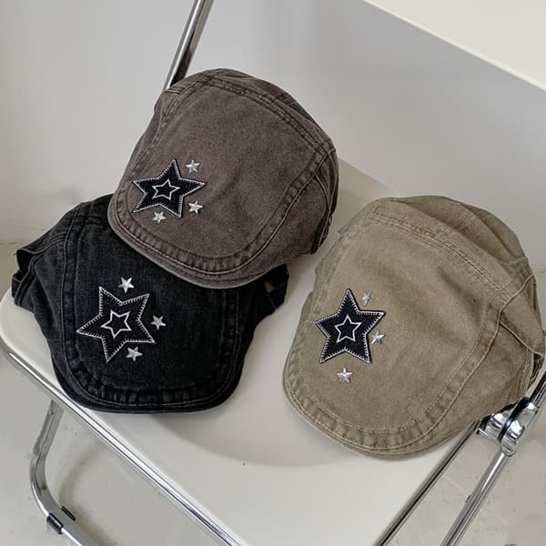 Star Forward Hats Star Cowboy Hat SORT black