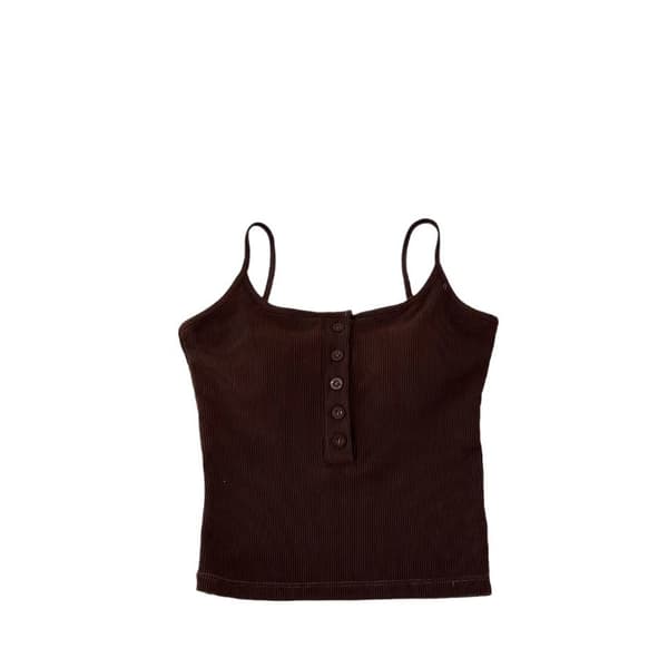 Camisole Dame Topp SVART Black