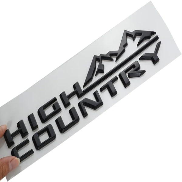 High Country Logo Bil Emblem 3D Fender Baklucka Letter Logotyp