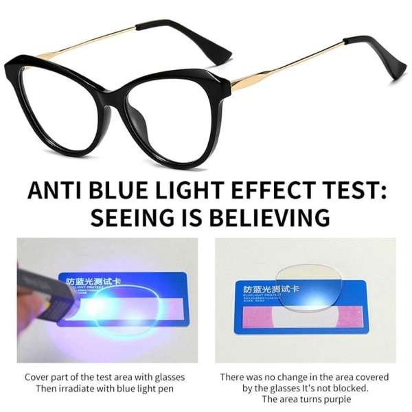 Anti-Blue Light Glasses Square Glasögon BLÅ Blue