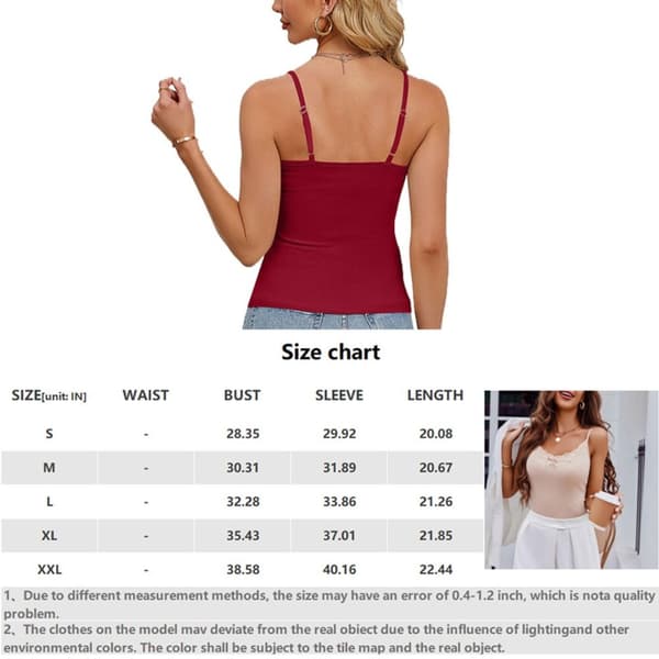 Dame Vest Camisole SVART M Black M