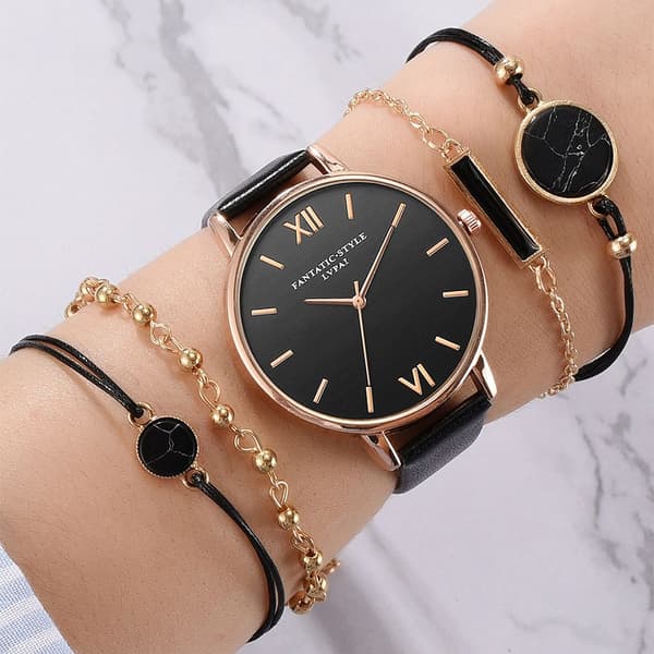 Damklocka Kvarts Armbandsur BRUN Brown