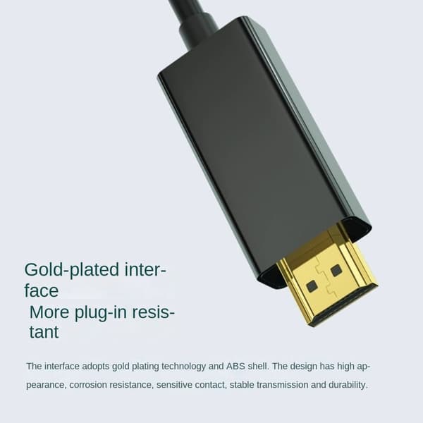 Lyd- og videokabeladapterkabel 1M4K 4K 1m4K