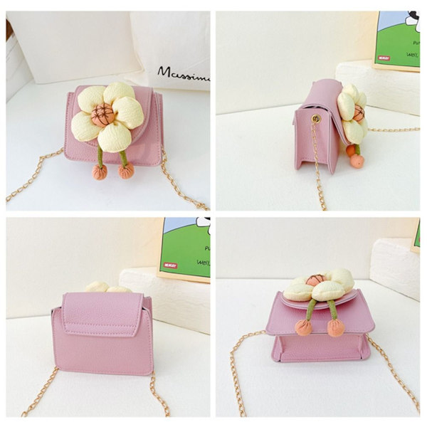 Lasten ketju Olkalaukku Crossbody Bucket Laukut BLACK FLOWER black flower-flower