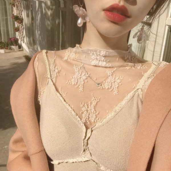 T-paita Topit See Through Pusero KHAKI Khaki