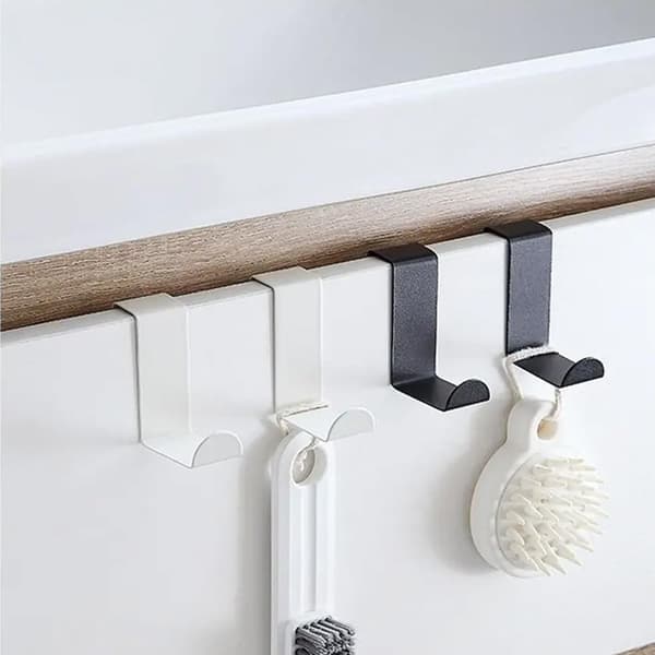 10 stk. Z-formede dørkroker til garderobedør