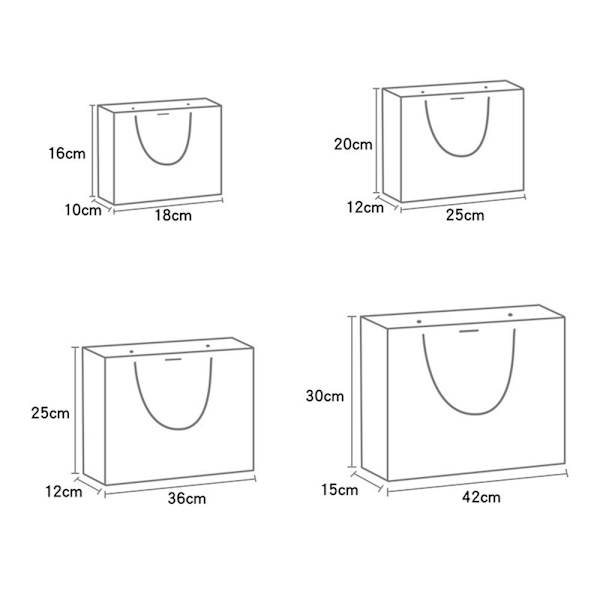 Gaveposer Party Favor Bag 36X25X12CM 36X25X12cm