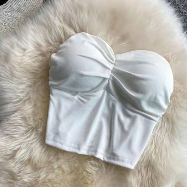 Crop Top Väst Top VIT white