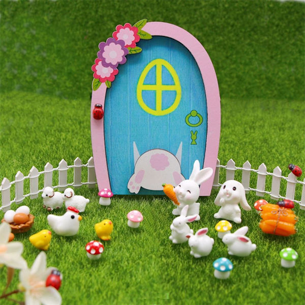 Miniatyr Elf Door Fairy Tale Gate D D D