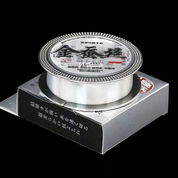 Fluorocarbon Coating Nylon Line Fiske Monofilament Line Silver 1.2-0.185mm-1.2-0.185mm