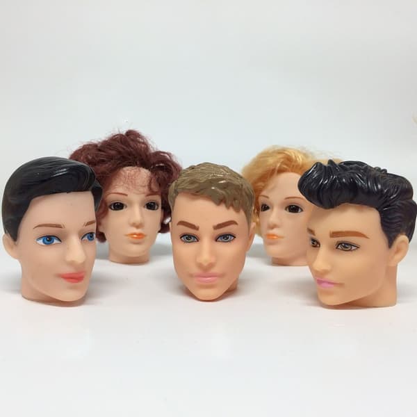1/6 BJD Dukkehode Gullbrunt Hår 1 1 1