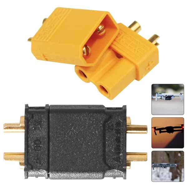 10 stk. XT30U XT30 Stik GUL 10 STK 10 STK yellow 10PCS-10PCS