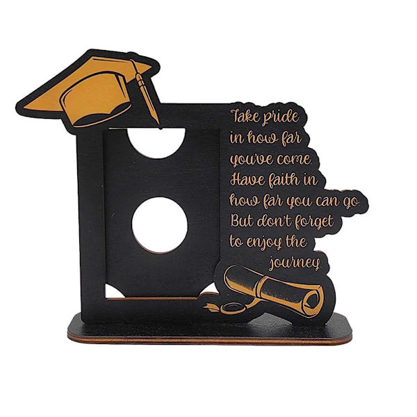 Graduation Photo Frame Graduation-kuvateline MUSTA black