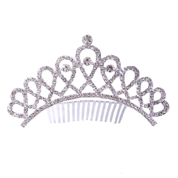 Princess Crystal Tiaras Crowns Hair Comb 3 3 3