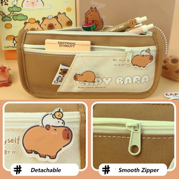 Pen Bag Stationery Organizer MØRK KAFFE Dark Coffee