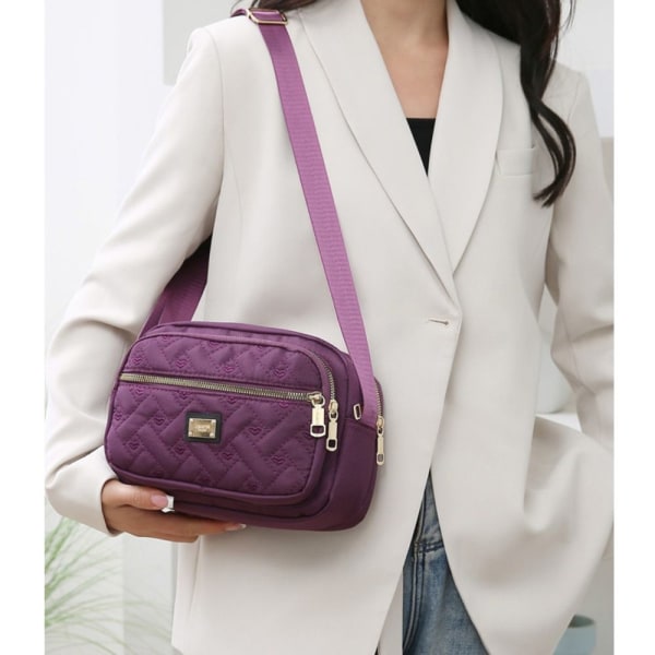 Crossbody taske skuldertaske LILLA purple