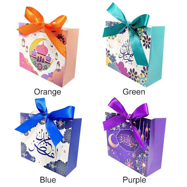 10 stk Eid Mubarak slikæske LILLA Purple