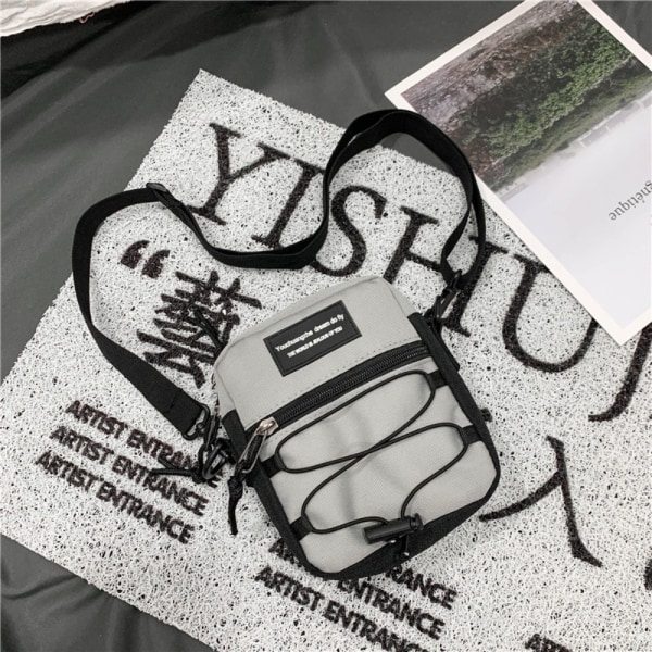 Multi-purpose Crossbody Bag Fashion Messenger Bag GRÅ Grey