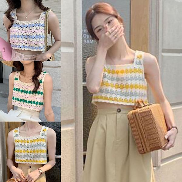Crop Tops Bikini Tanks GUL Yellow